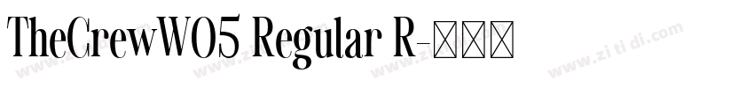 TheCrewW05 Regular R字体转换